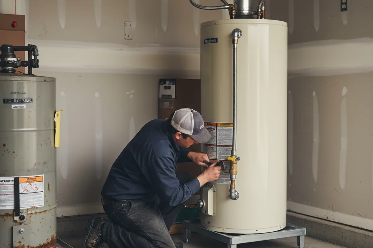 Water heater and shutoff valve replacement in Oologah