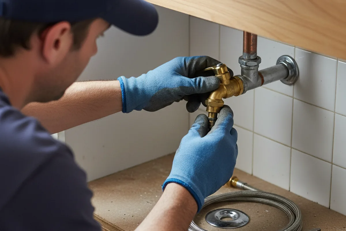 Shutoff valve and fitting work during Repiping in Oologah